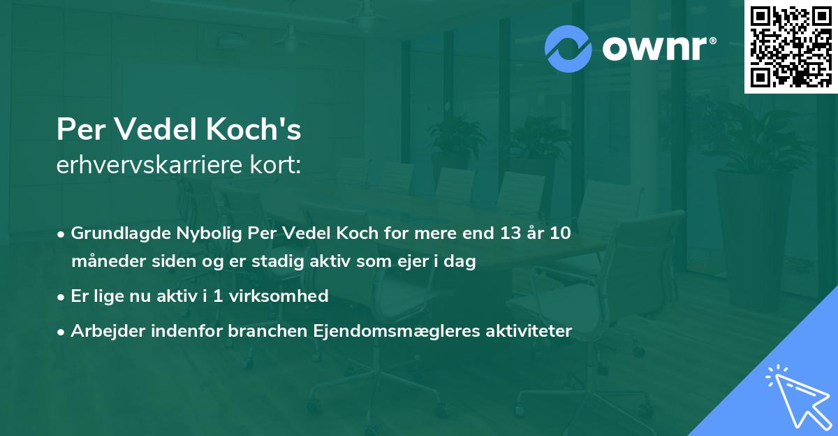 Per Vedel Koch's erhvervskarriere kort