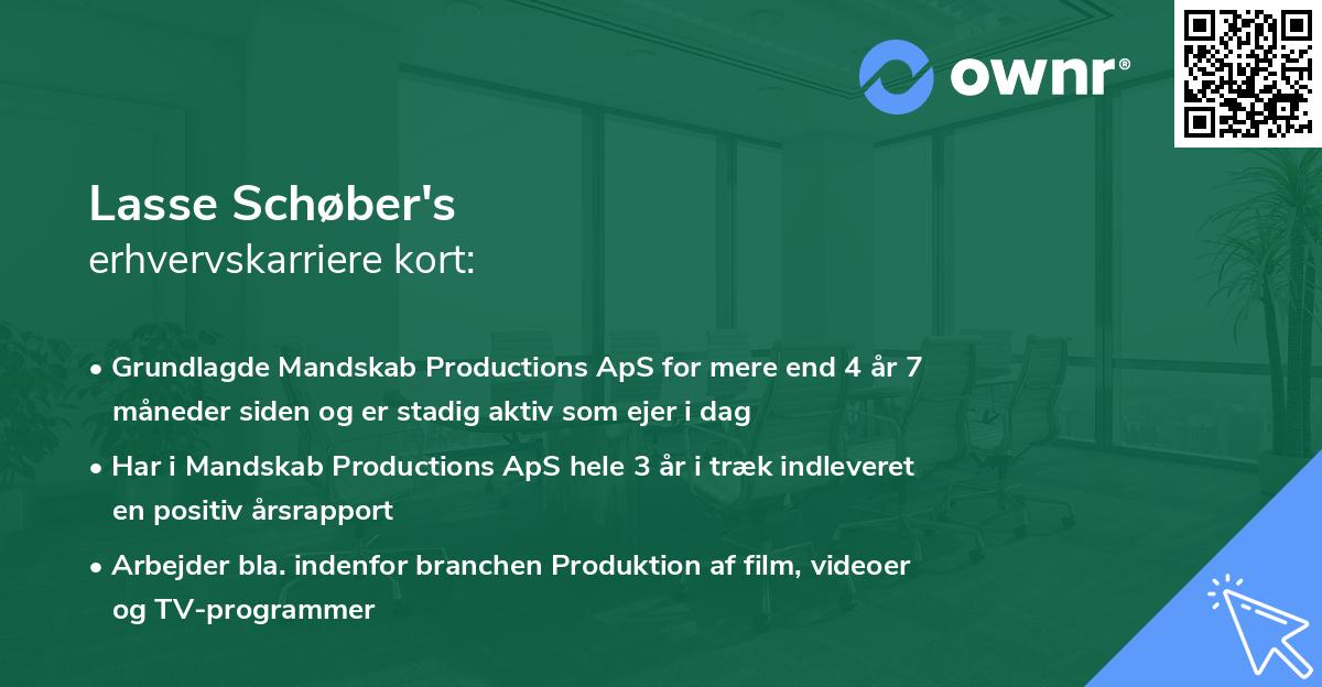 Lasse Schøber's erhvervskarriere kort