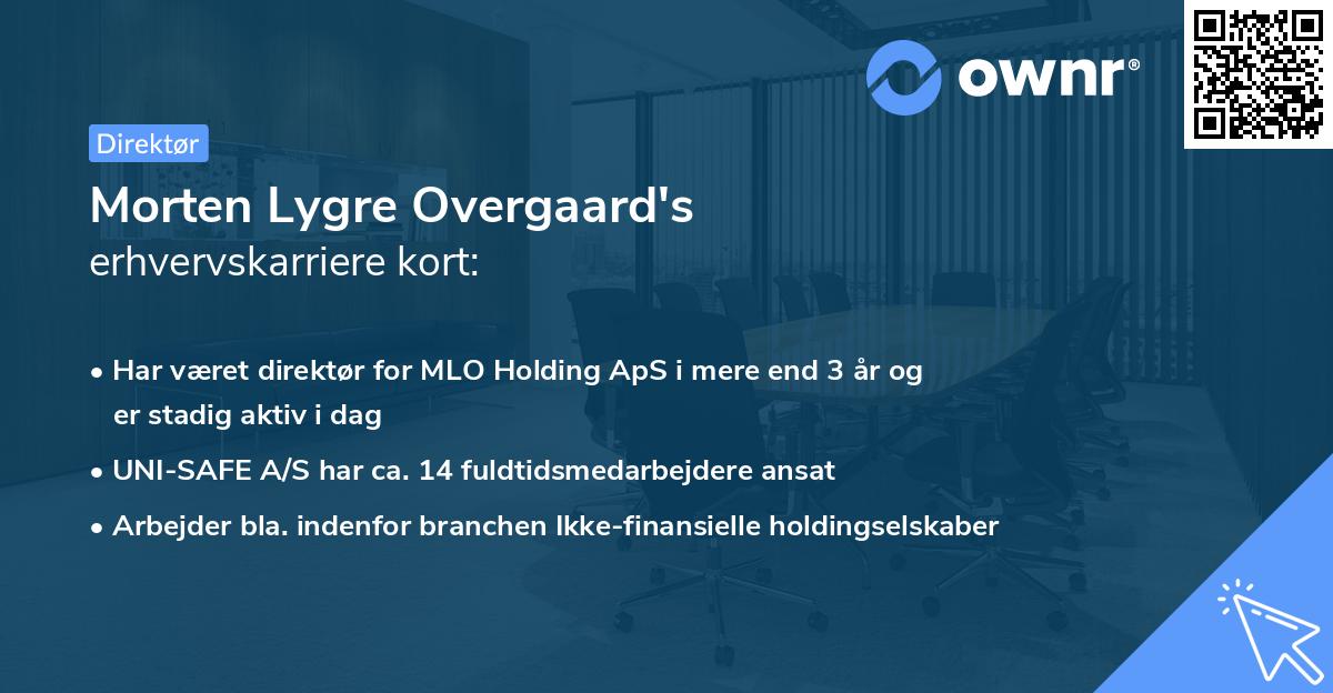 Morten Lygre Overgaard's erhvervskarriere kort