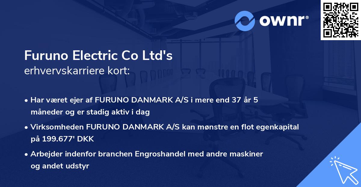 Furuno Electric Co Ltd's erhvervskarriere kort