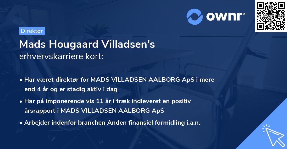 Mads Hougaard Villadsen's erhvervskarriere kort