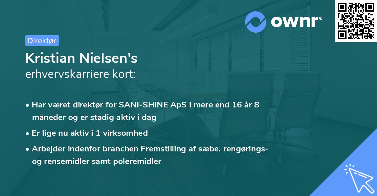 Kristian Nielsen's erhvervskarriere kort