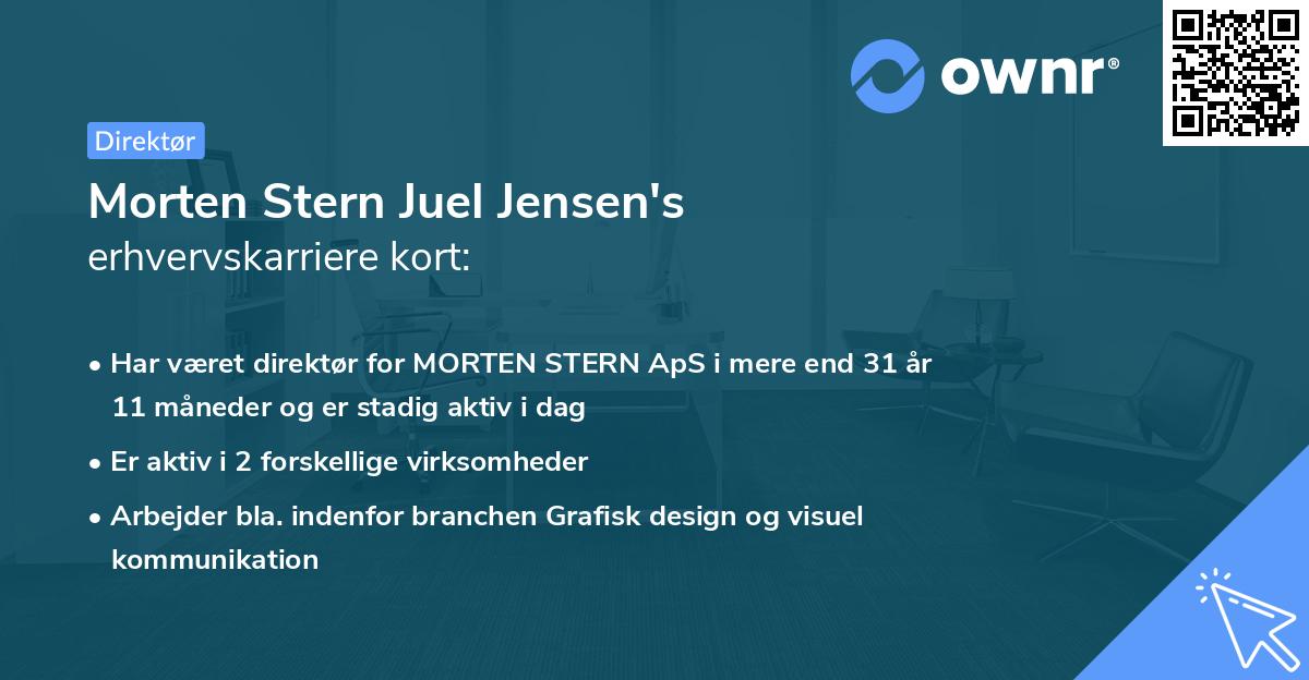 Morten Stern Juel Jensen's erhvervskarriere kort