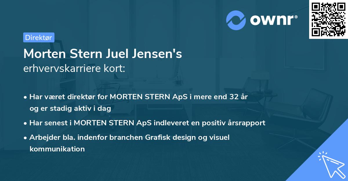 Morten Stern Juel Jensen's erhvervskarriere kort
