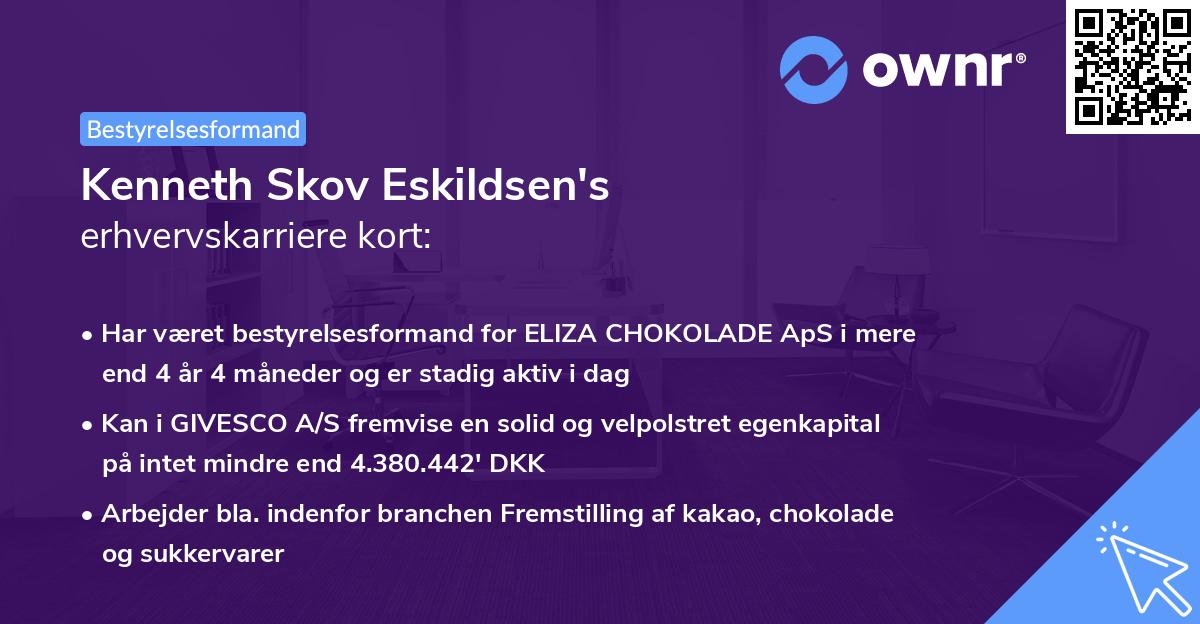 Kenneth Skov Eskildsen's erhvervskarriere kort