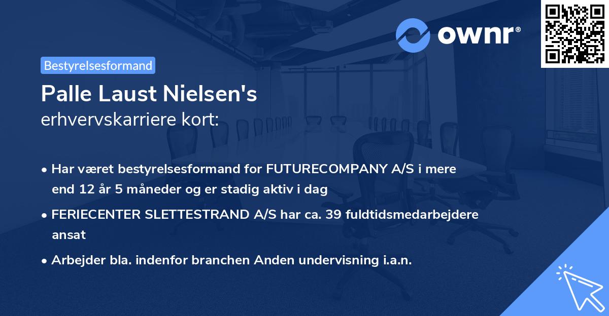 Palle Laust Nielsen's erhvervskarriere kort