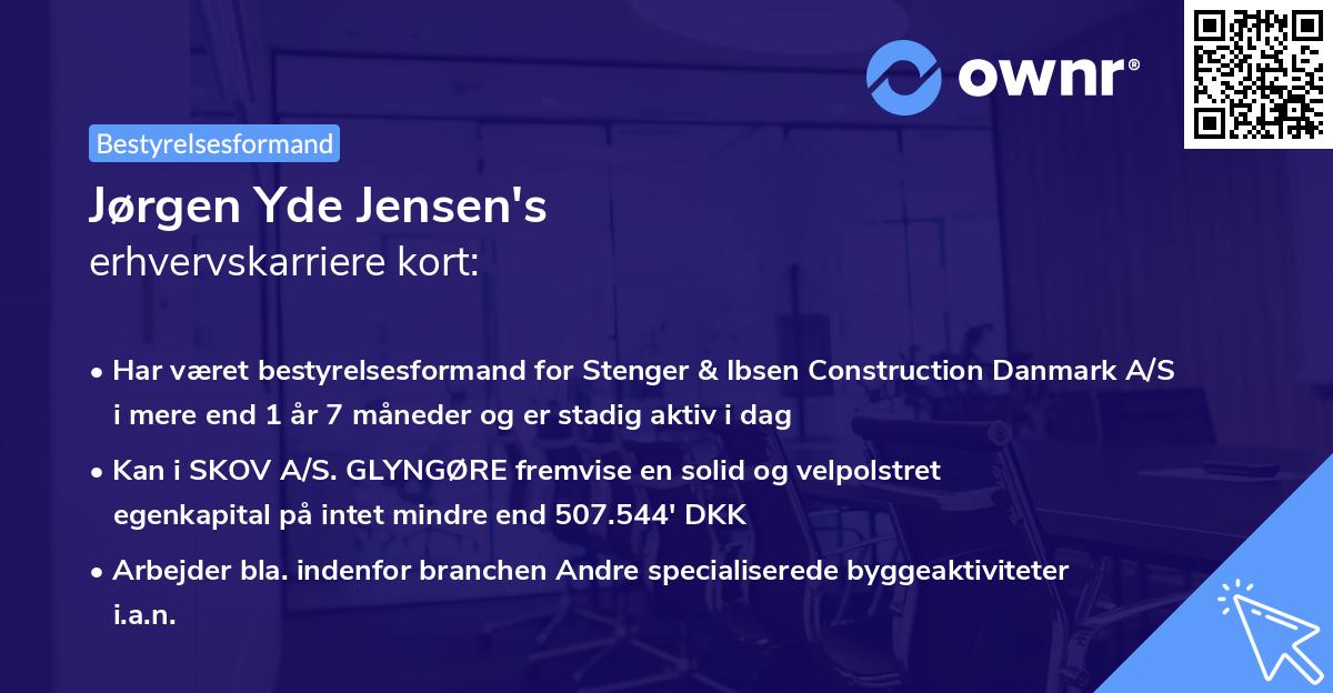 Jørgen Yde Jensen's erhvervskarriere kort