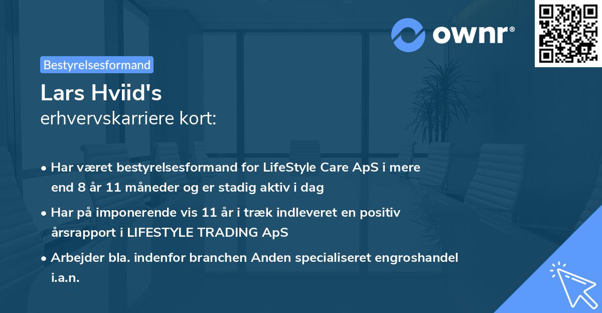 Lars Hviid's erhvervskarriere kort