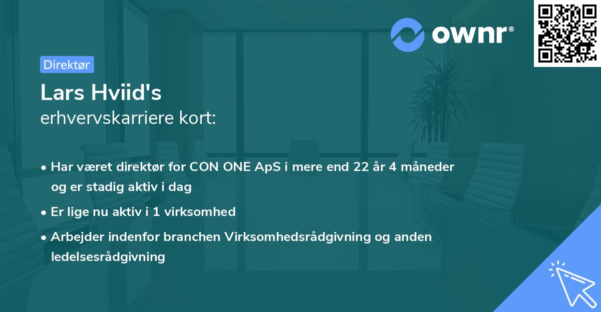 Lars Hviid's erhvervskarriere kort