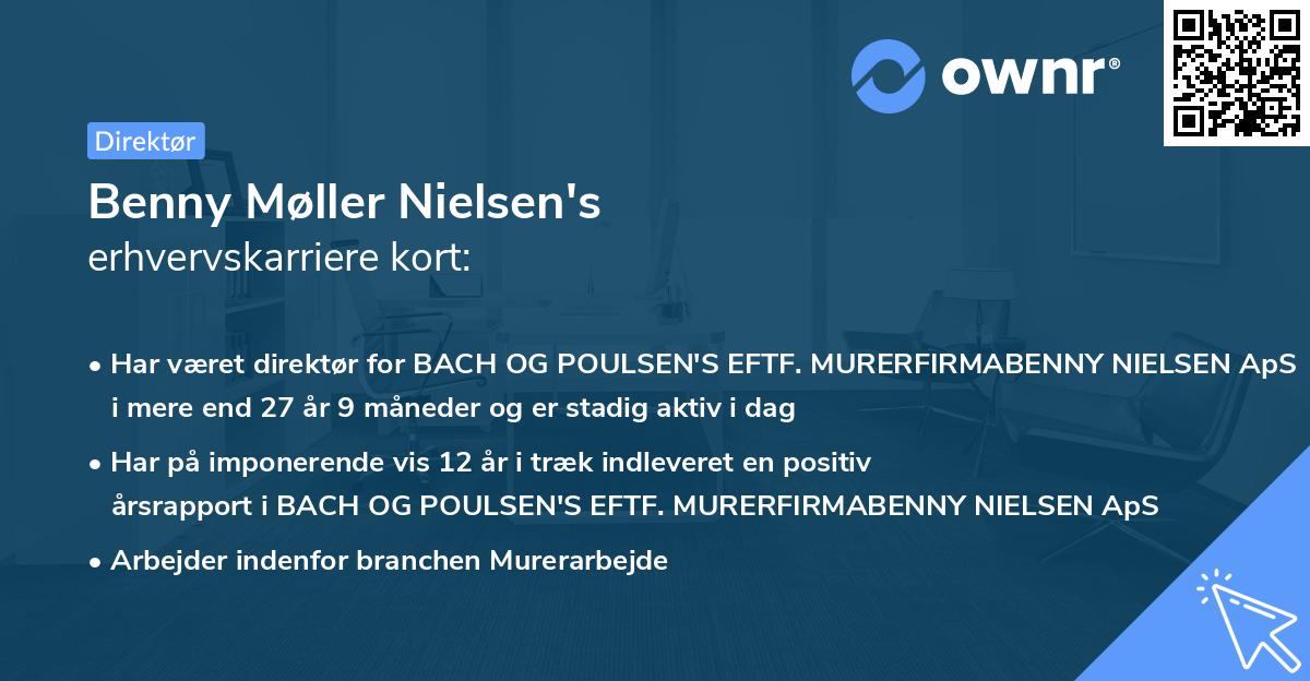 Benny Møller Nielsen's erhvervskarriere kort