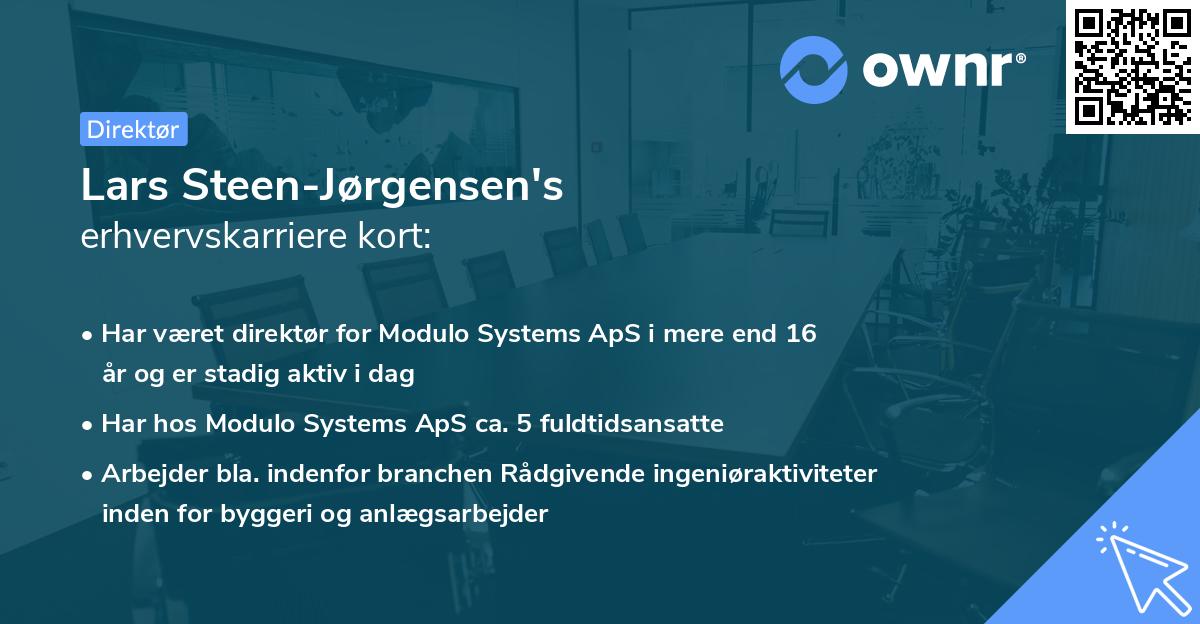 Lars Steen-Jørgensen's erhvervskarriere kort