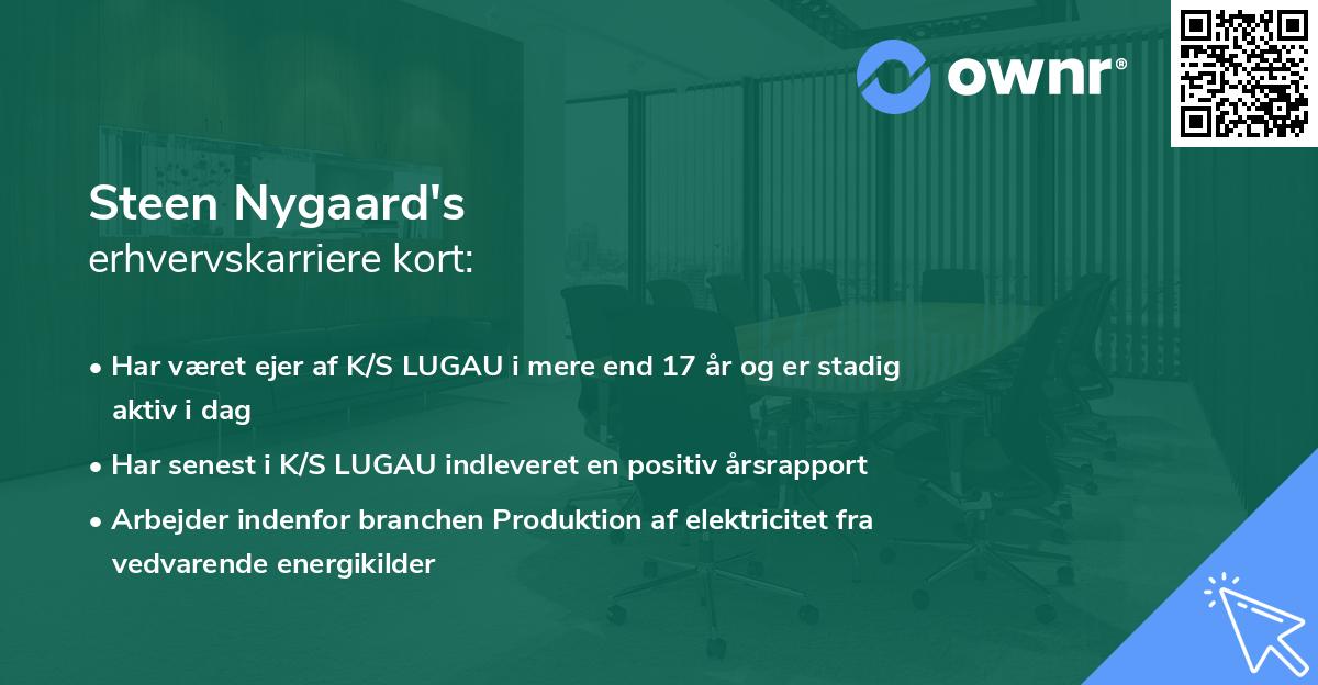 Steen Nygaard's erhvervskarriere kort
