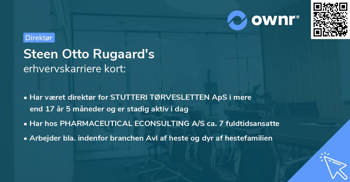 Steen Otto Rugaard's erhvervskarriere kort