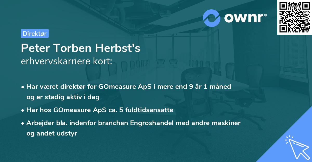 Peter Torben Herbst's erhvervskarriere kort