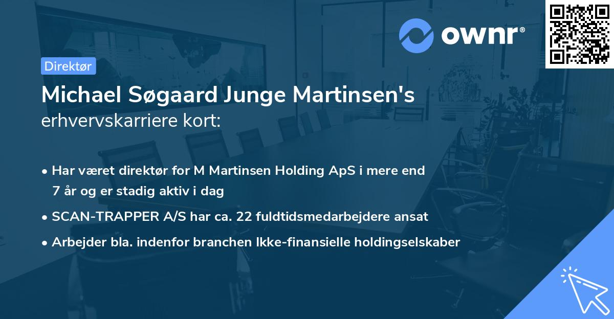 Michael Søgaard Junge Martinsen's erhvervskarriere kort