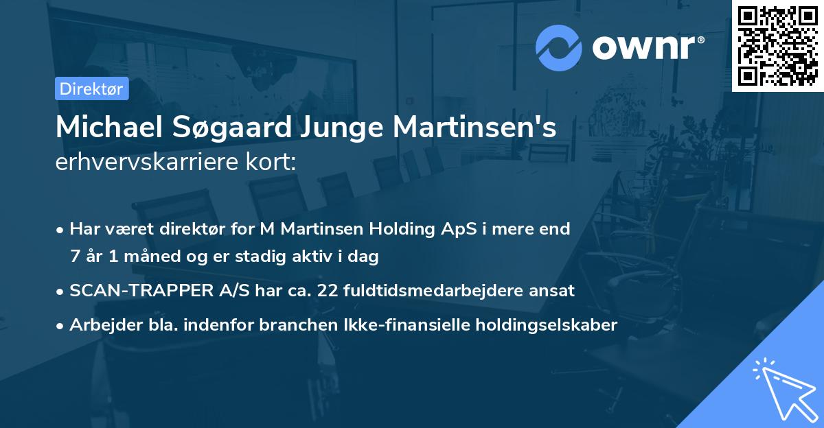 Michael Søgaard Junge Martinsen's erhvervskarriere kort