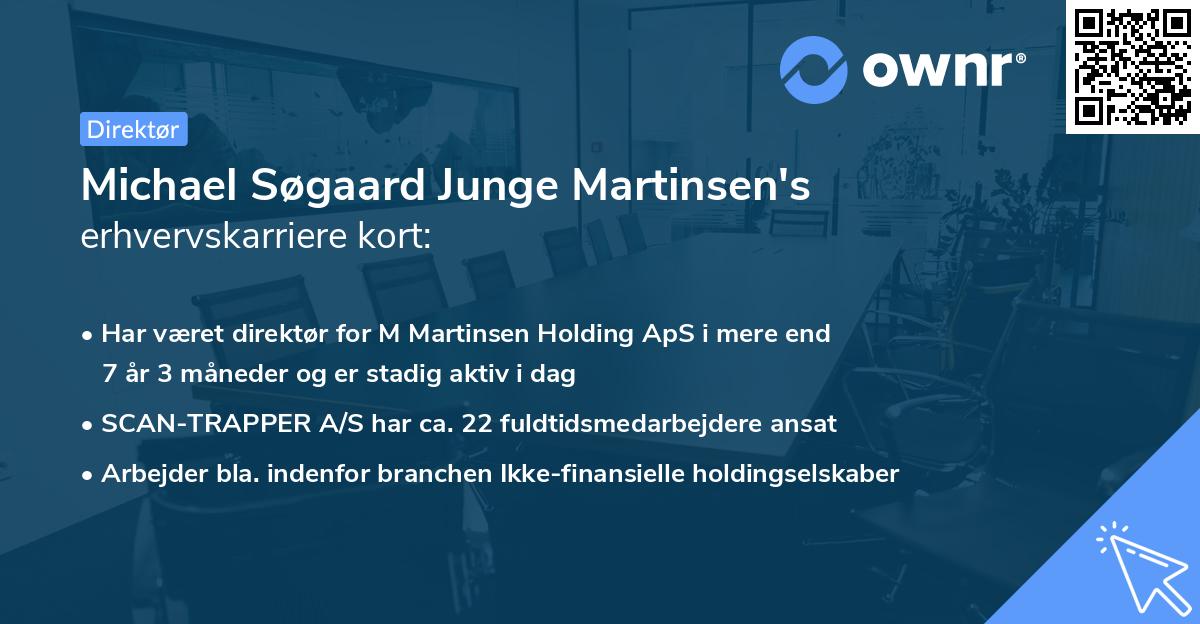 Michael Søgaard Junge Martinsen's erhvervskarriere kort
