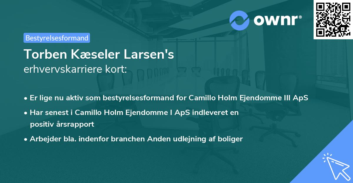 Torben Kæseler Larsen's erhvervskarriere kort