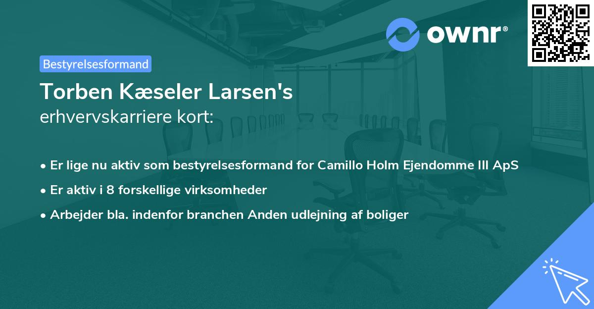 Torben Kæseler Larsen's erhvervskarriere kort