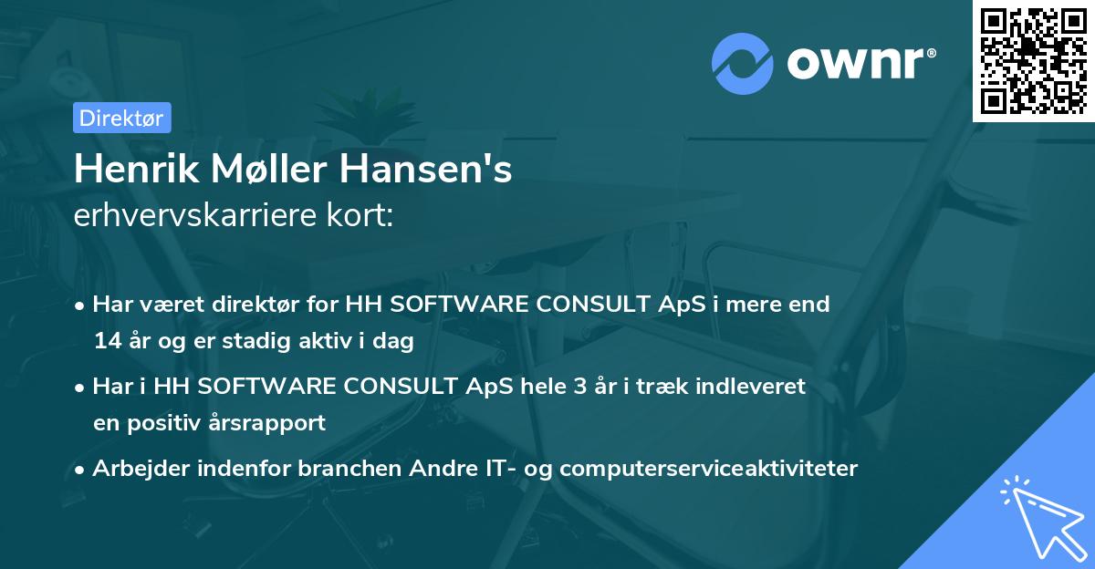 Henrik Møller Hansen's erhvervskarriere kort