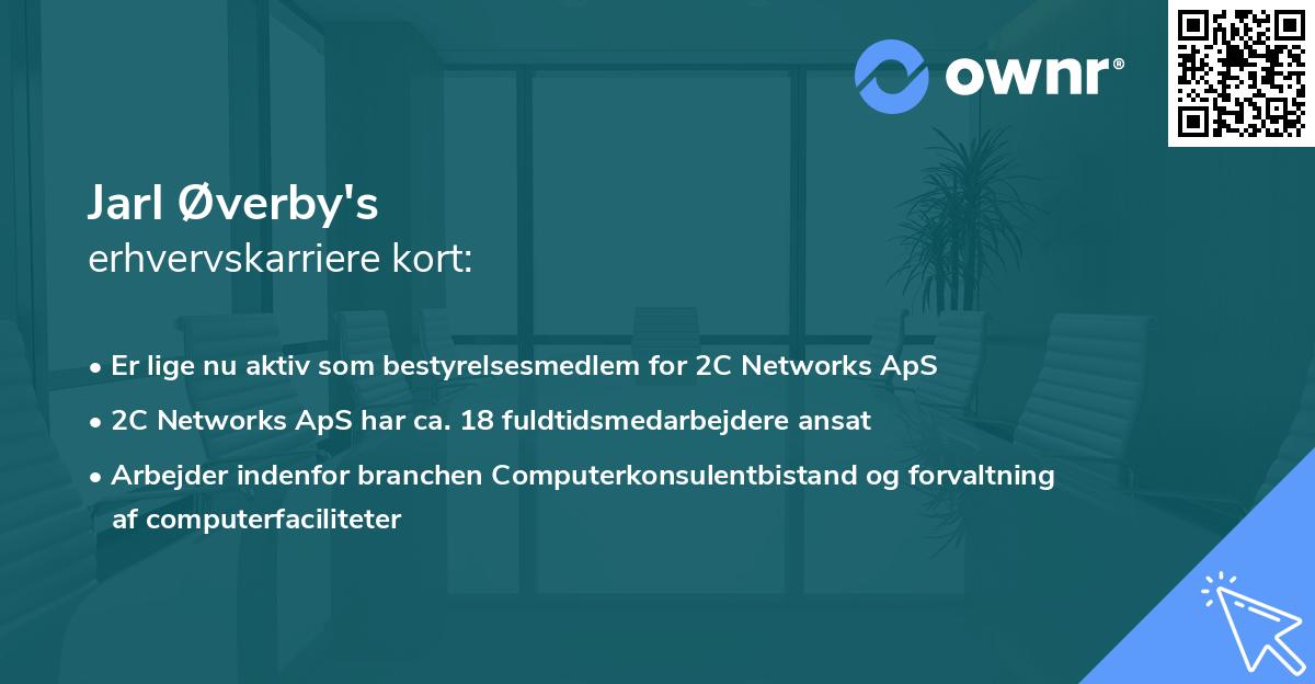 Jarl Øverby's erhvervskarriere kort