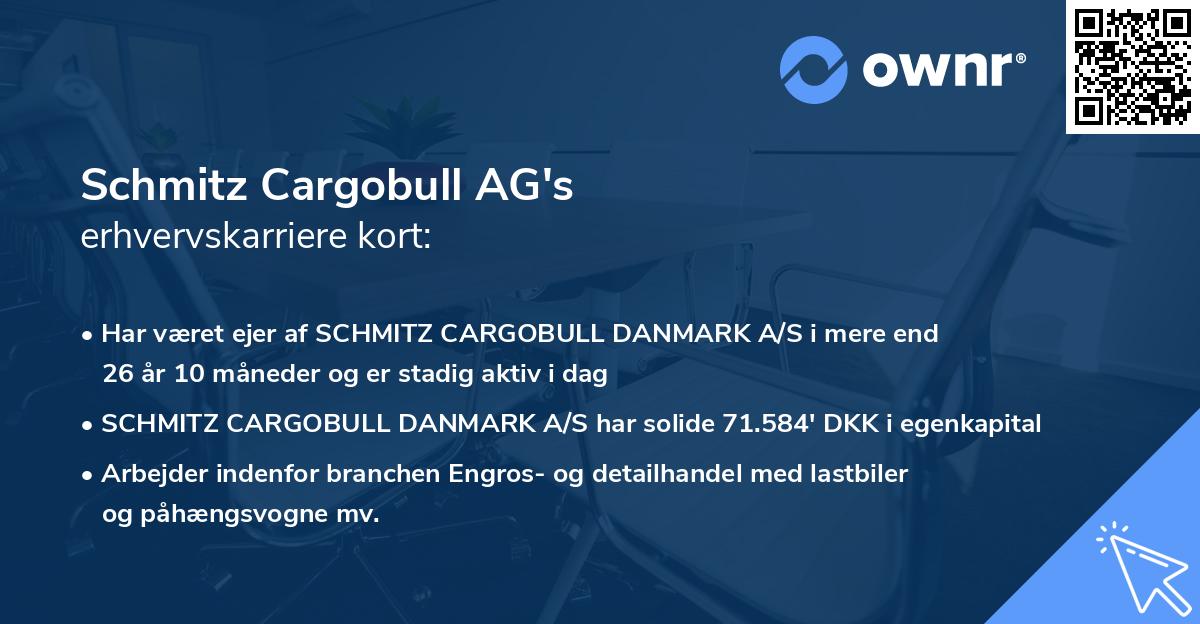 Schmitz Cargobull AG's erhvervskarriere kort