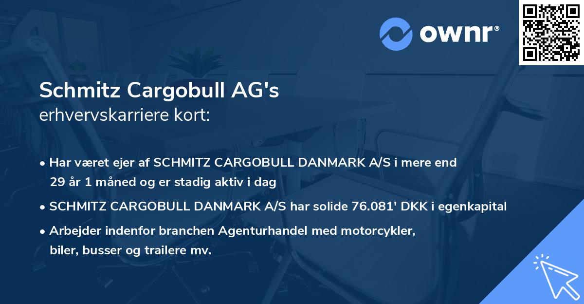 Schmitz Cargobull AG's erhvervskarriere kort