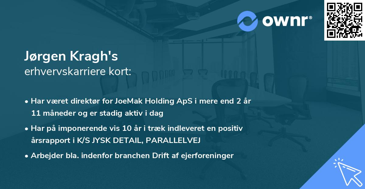 Jørgen Kragh's erhvervskarriere kort