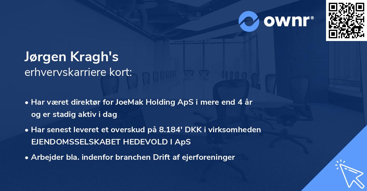 Jørgen Kragh's erhvervskarriere kort