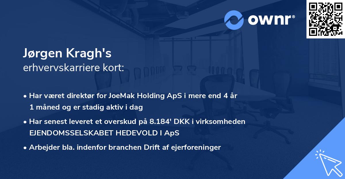 Jørgen Kragh's erhvervskarriere kort