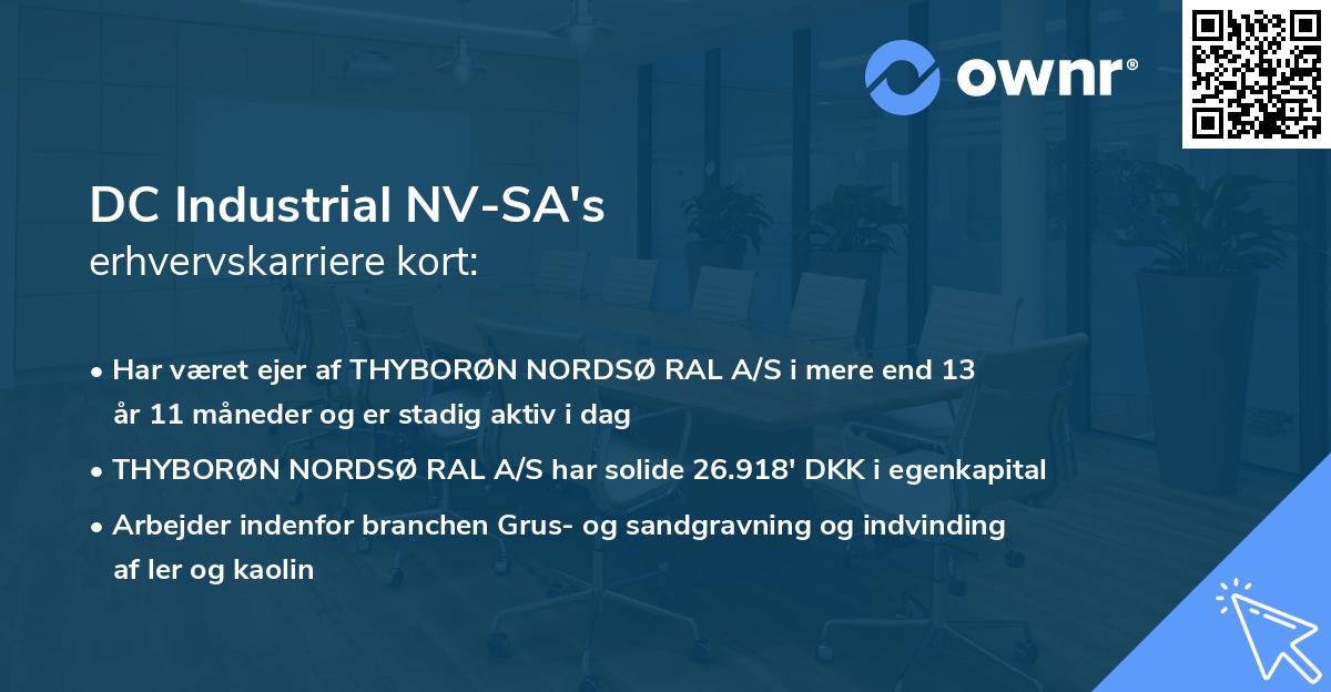 DC Industrial NV-SA's erhvervskarriere kort