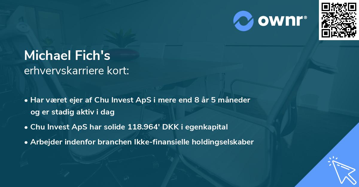 Michael Fich's erhvervskarriere kort