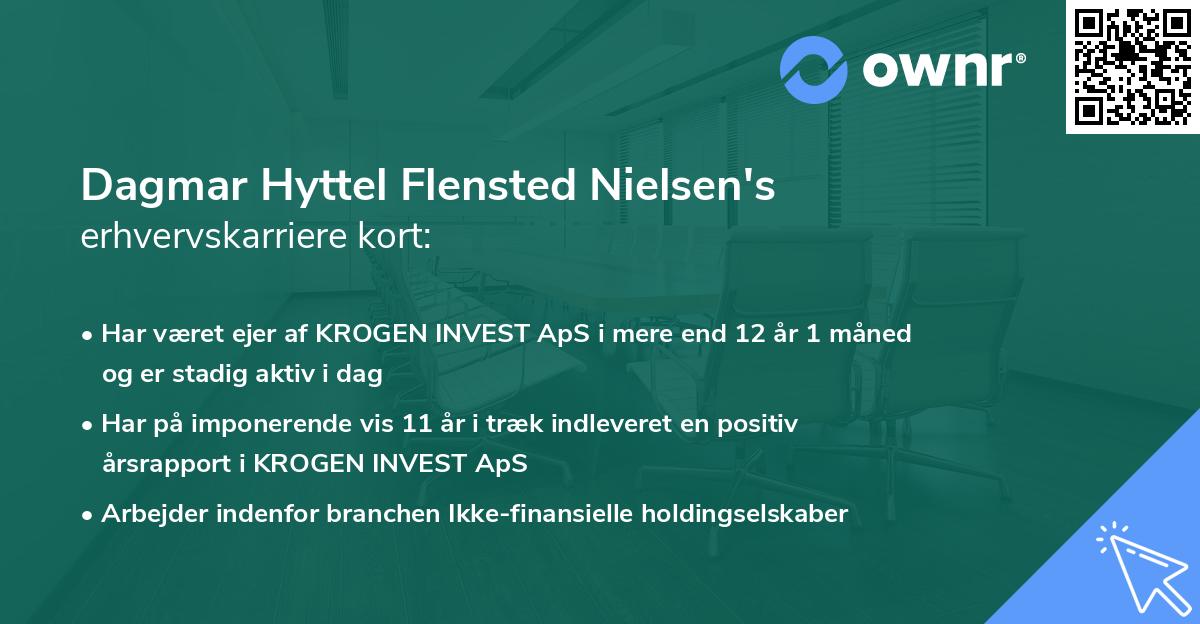 Dagmar Hyttel Flensted Nielsen's erhvervskarriere kort