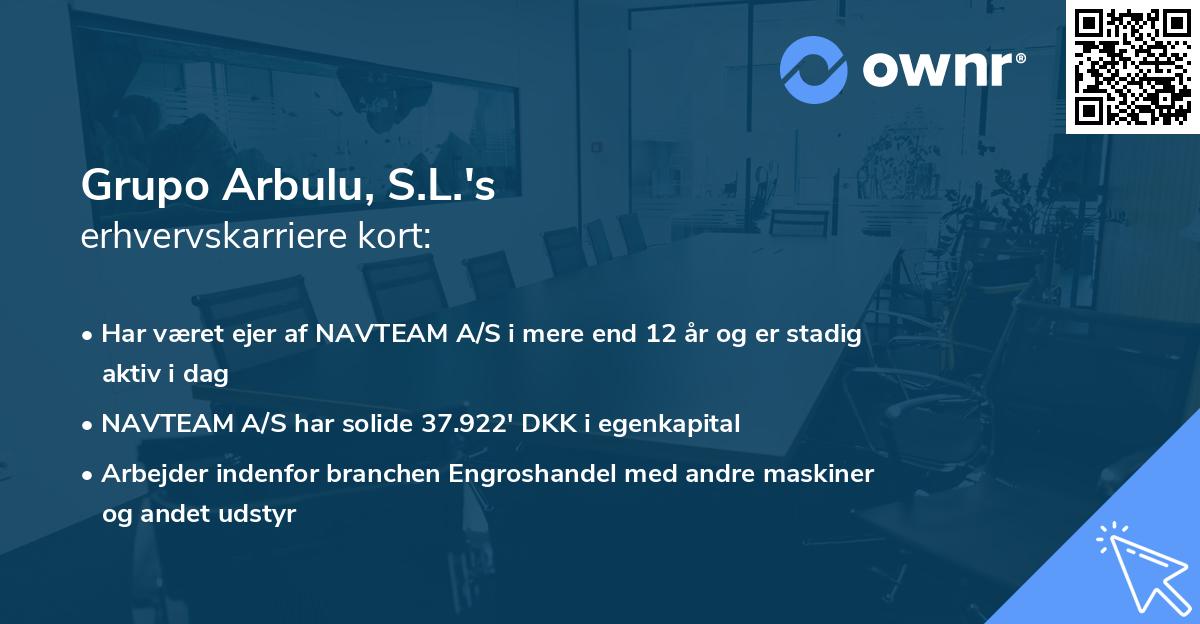 Grupo Arbulu, S.L.'s erhvervskarriere kort