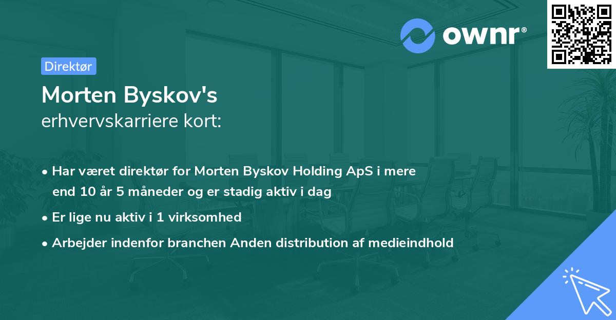 Morten Byskov's erhvervskarriere kort