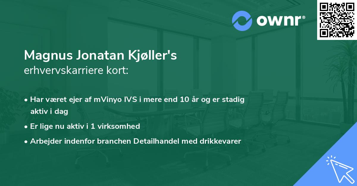 Magnus Jonatan Kjøller's erhvervskarriere kort