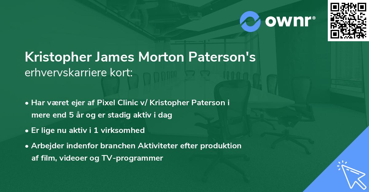 Kristopher James Morton Paterson's erhvervskarriere kort