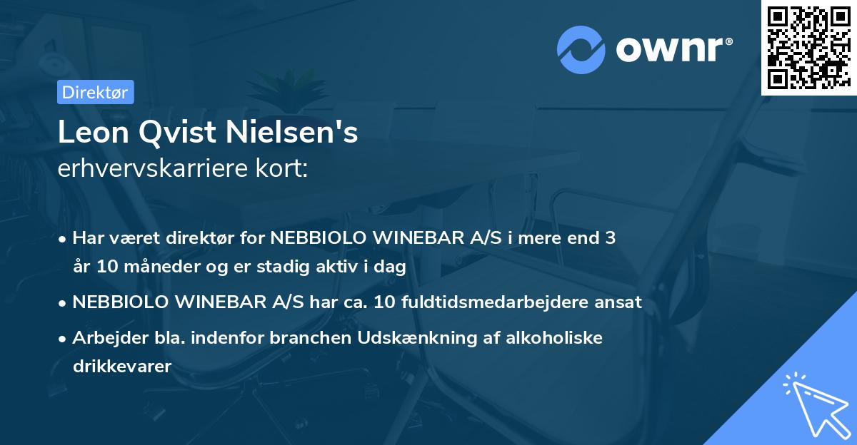 Leon Qvist Nielsen's erhvervskarriere kort