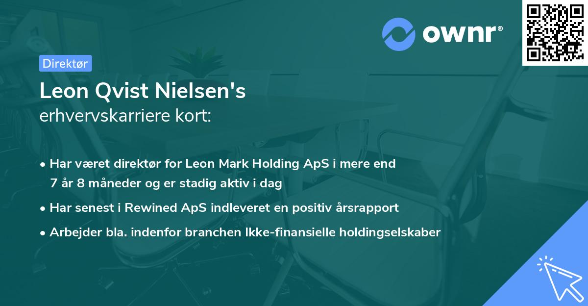 Leon Qvist Nielsen's erhvervskarriere kort