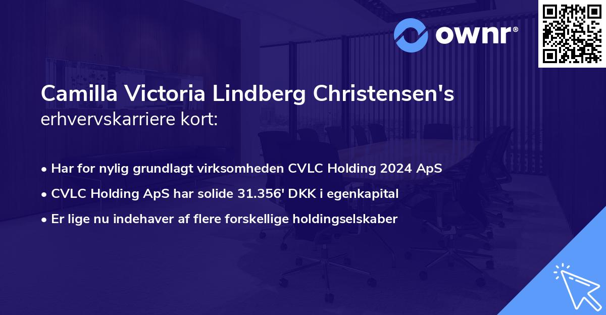 Camilla Victoria Lindberg Christensen's erhvervskarriere kort