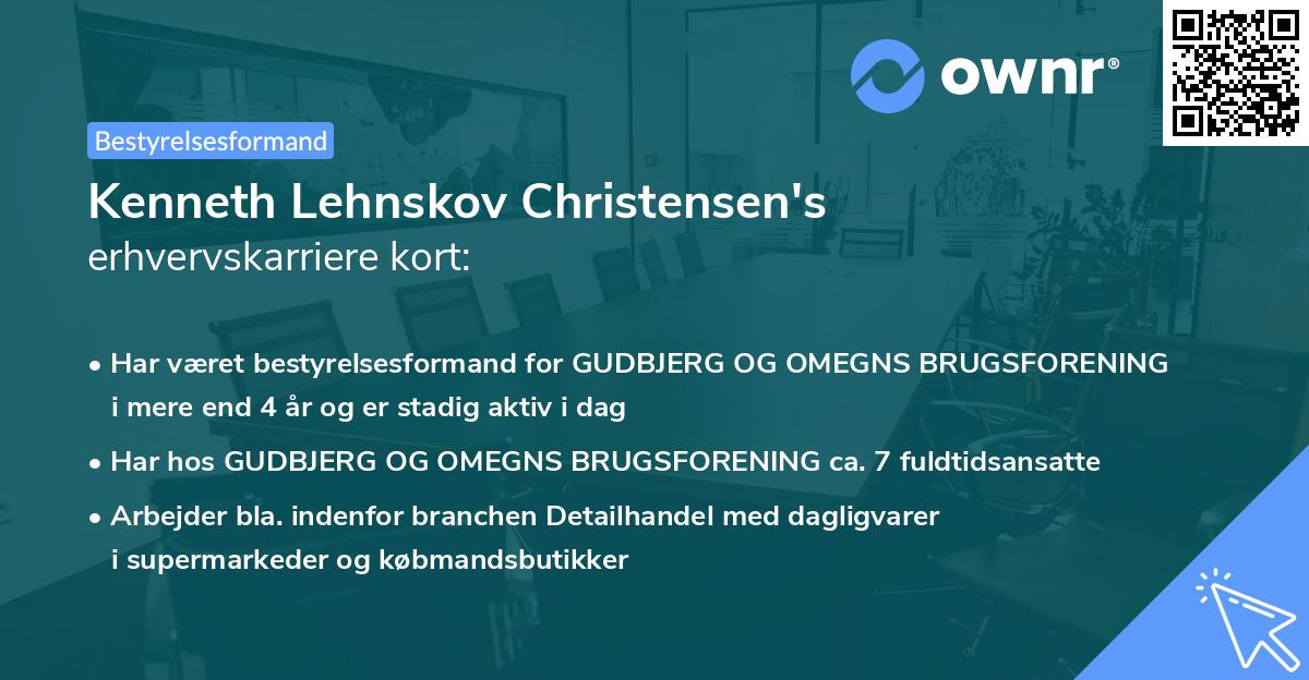 Kenneth Lehnskov Christensen's erhvervskarriere kort