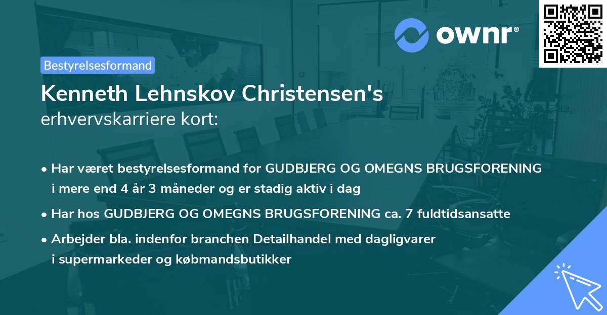 Kenneth Lehnskov Christensen's erhvervskarriere kort