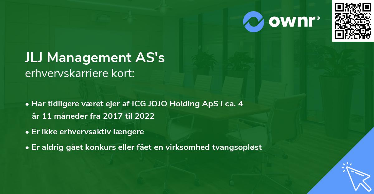 JLJ Management AS's erhvervskarriere kort