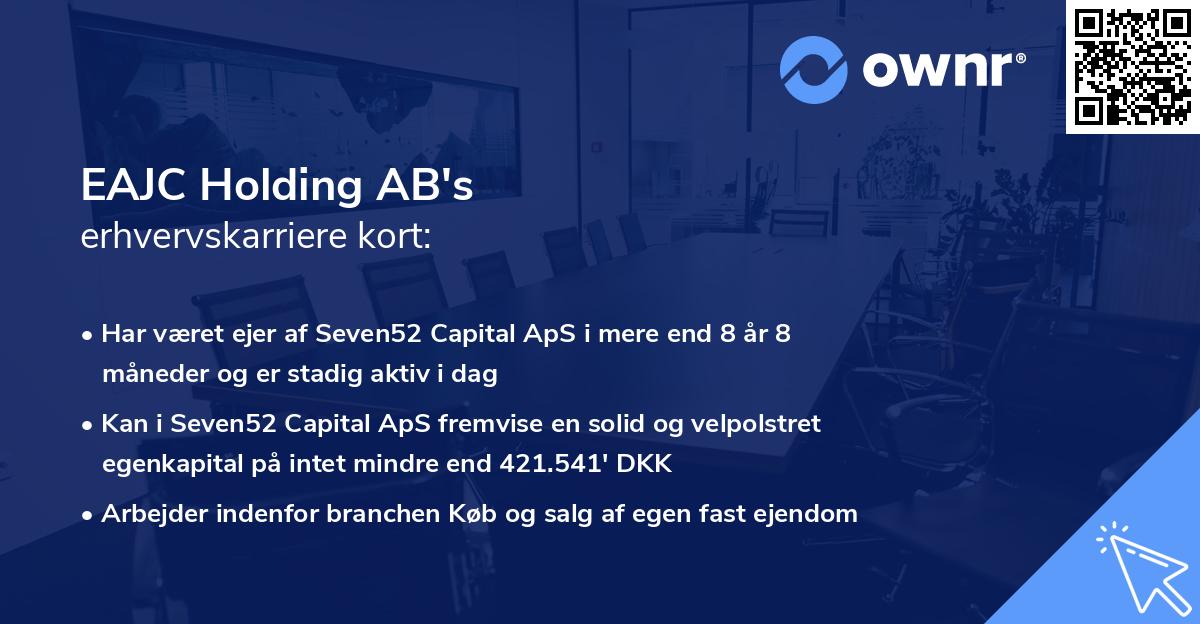 EAJC Holding AB's erhvervskarriere kort