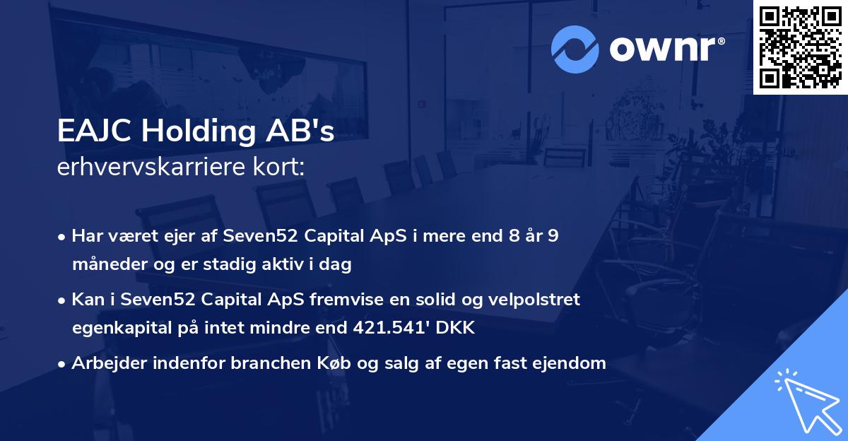 EAJC Holding AB's erhvervskarriere kort