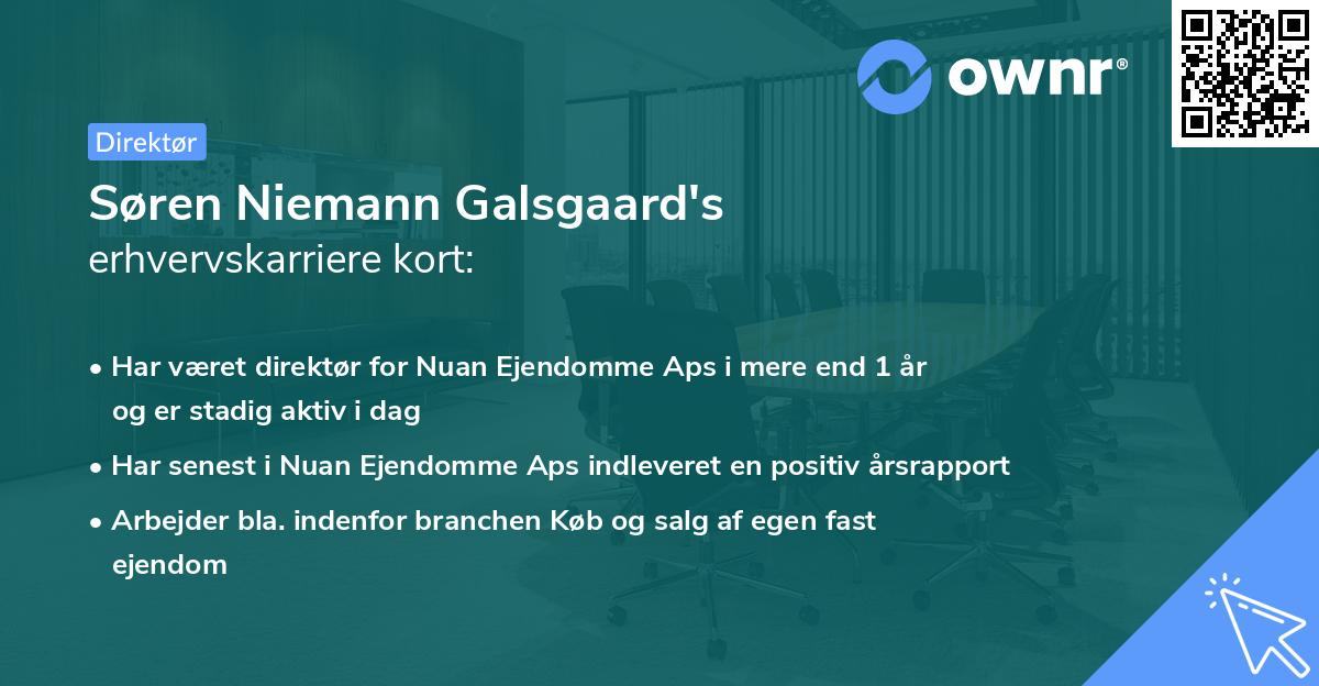 Søren Niemann Galsgaard's erhvervskarriere kort