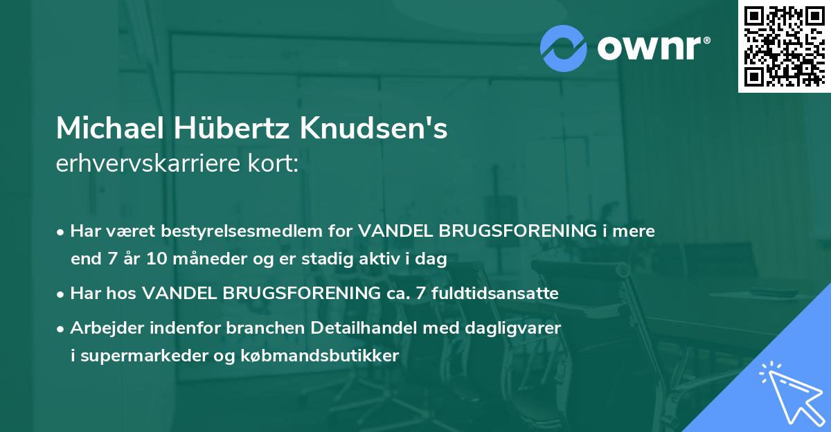 Michael Hübertz Knudsen's erhvervskarriere kort