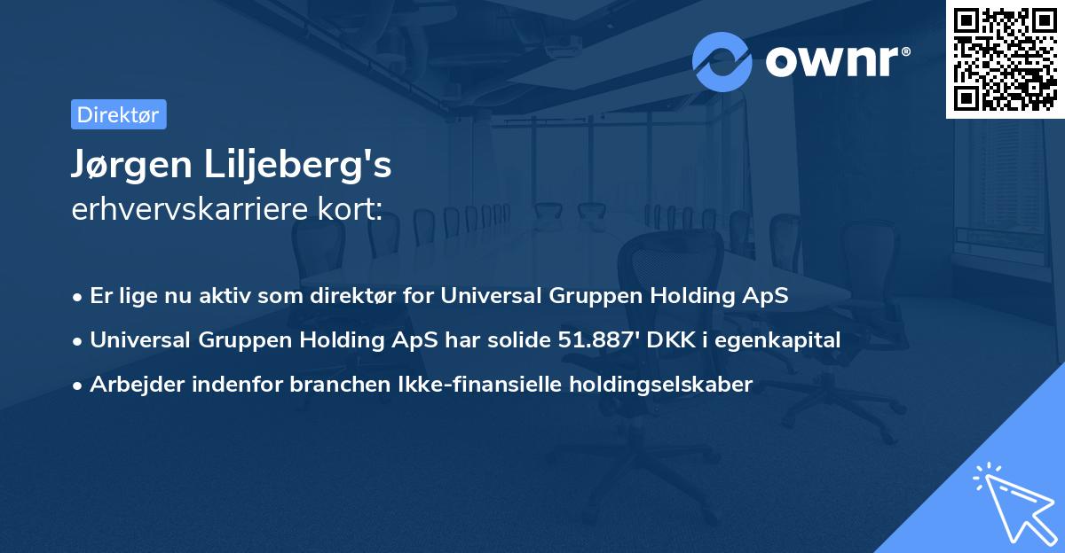 Jørgen Liljeberg's erhvervskarriere kort