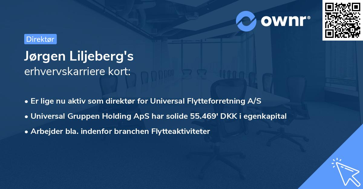 Jørgen Liljeberg's erhvervskarriere kort