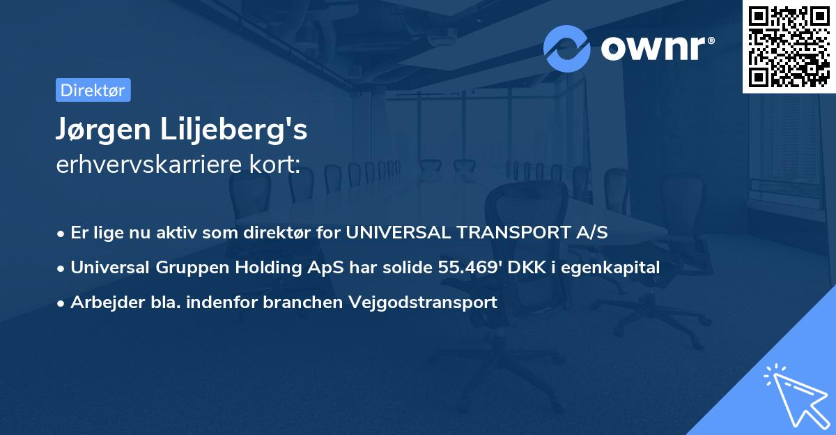 Jørgen Liljeberg's erhvervskarriere kort